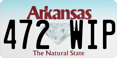 AR license plate 472WIP