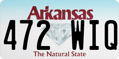 AR license plate 472WIQ