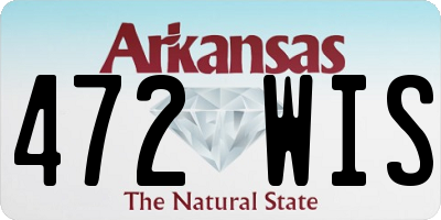 AR license plate 472WIS