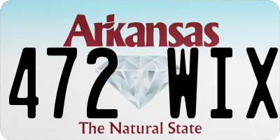 AR license plate 472WIX