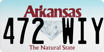 AR license plate 472WIY