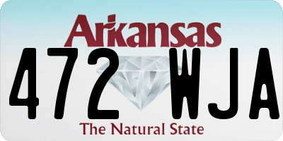 AR license plate 472WJA