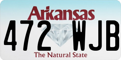 AR license plate 472WJB