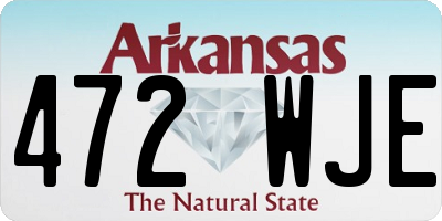AR license plate 472WJE