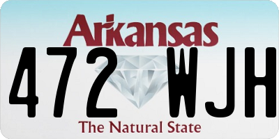 AR license plate 472WJH