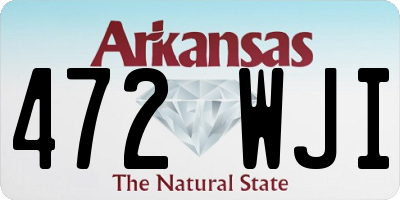 AR license plate 472WJI
