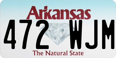 AR license plate 472WJM