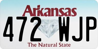 AR license plate 472WJP