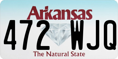 AR license plate 472WJQ