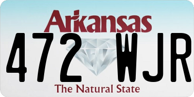 AR license plate 472WJR