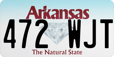 AR license plate 472WJT