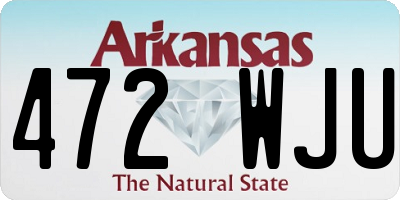 AR license plate 472WJU