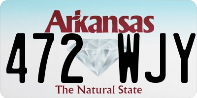 AR license plate 472WJY