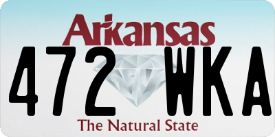 AR license plate 472WKA