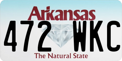 AR license plate 472WKC