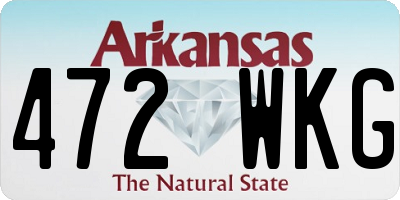 AR license plate 472WKG