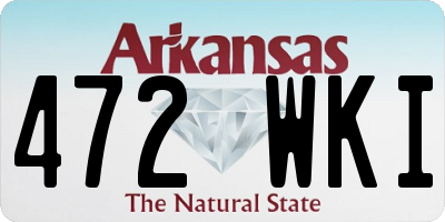 AR license plate 472WKI