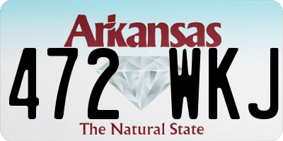 AR license plate 472WKJ
