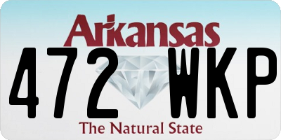 AR license plate 472WKP