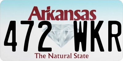 AR license plate 472WKR