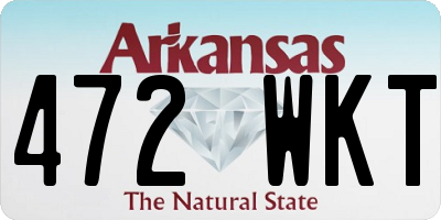 AR license plate 472WKT