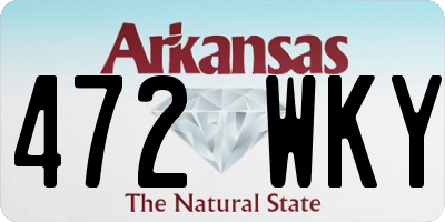 AR license plate 472WKY