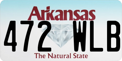 AR license plate 472WLB