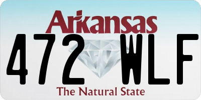 AR license plate 472WLF