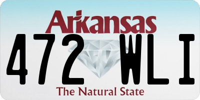 AR license plate 472WLI