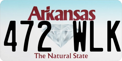 AR license plate 472WLK
