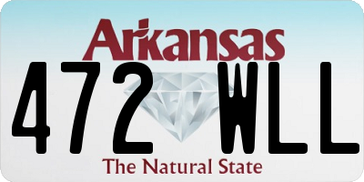 AR license plate 472WLL