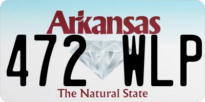 AR license plate 472WLP