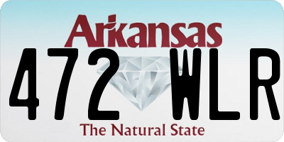 AR license plate 472WLR