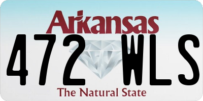 AR license plate 472WLS