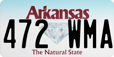 AR license plate 472WMA
