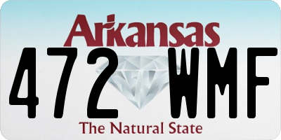AR license plate 472WMF