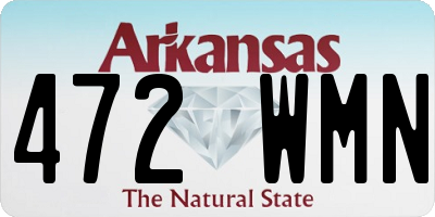 AR license plate 472WMN