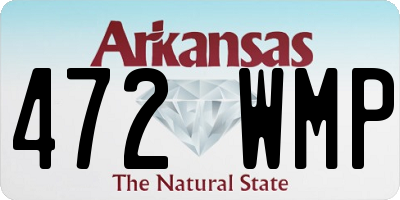 AR license plate 472WMP