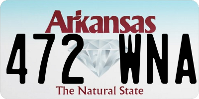 AR license plate 472WNA