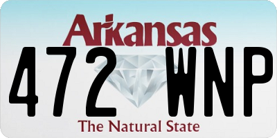 AR license plate 472WNP