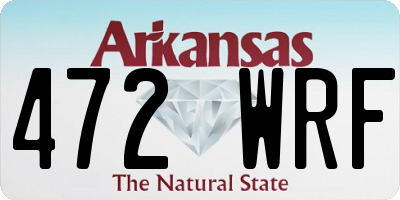AR license plate 472WRF
