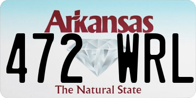 AR license plate 472WRL