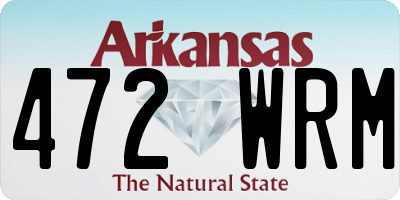 AR license plate 472WRM