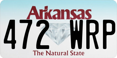 AR license plate 472WRP