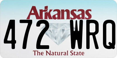 AR license plate 472WRQ