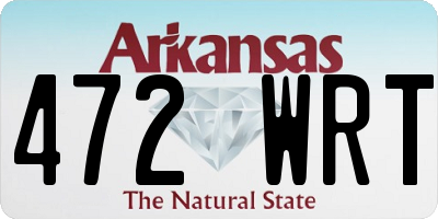 AR license plate 472WRT
