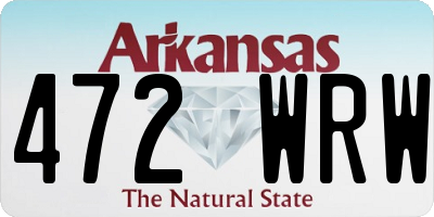 AR license plate 472WRW