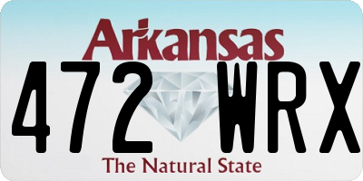AR license plate 472WRX