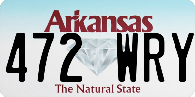 AR license plate 472WRY