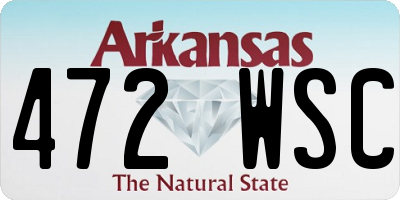 AR license plate 472WSC